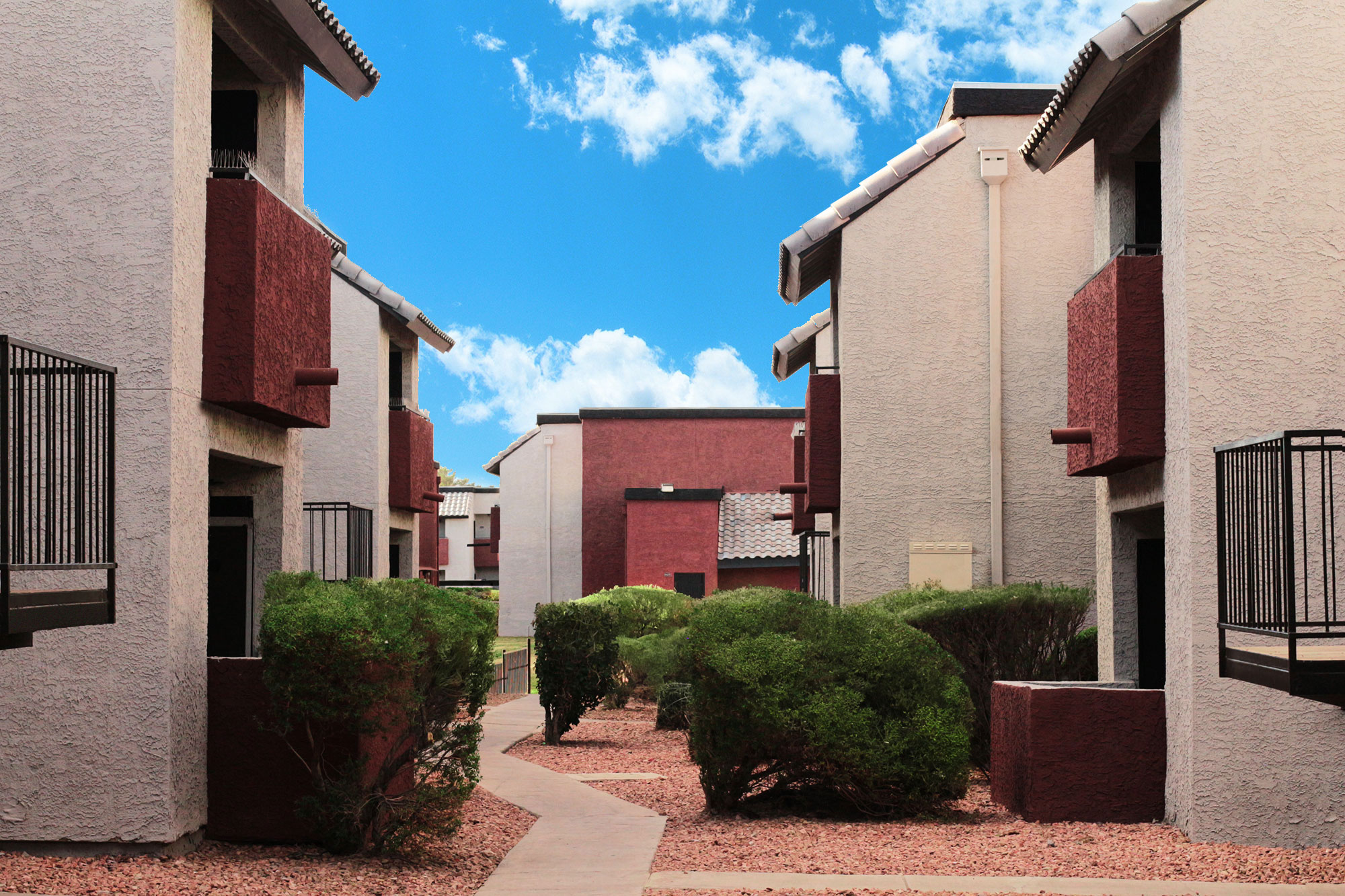 This image displays entrance marker photo of Las Palomas Apartments